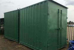 CHOICE OF 10ft GREEN SHIPPING / STORAGE CONTAINERS, WIND AND WATERTIGHT, VGC